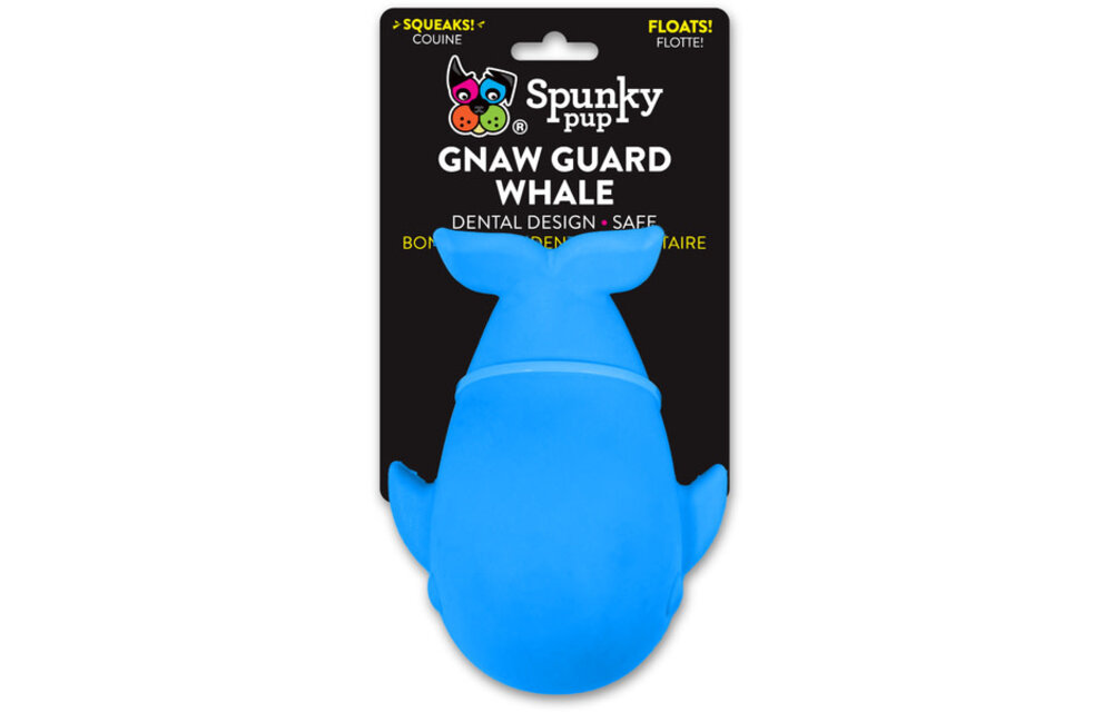 Spunky Pup Gnaw Guard Squeaky Whale