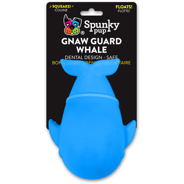 Spunky Pup Gnaw Guard Squeaky Whale