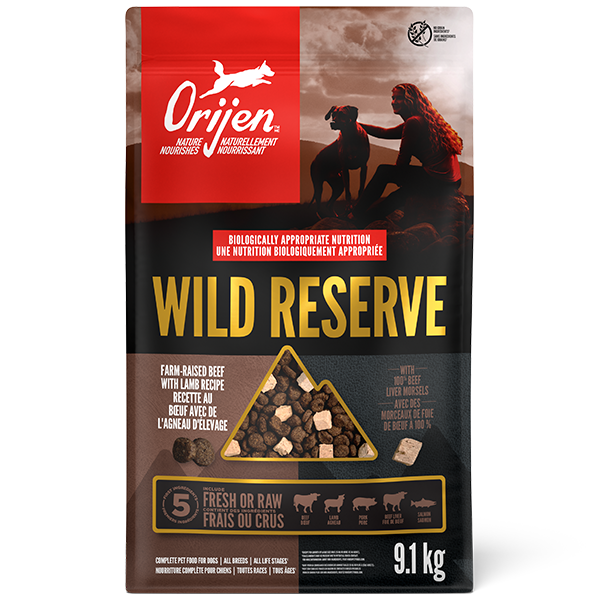 *New*Orijen Dog Wild Reserve Beef 9.1kg