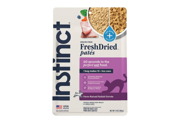 Instinct Cat Fresh Dried Pates Rabbit Entree 13oz