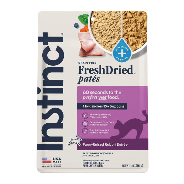 Instinct Cat Fresh Dried Pates Rabbit Entree 13oz