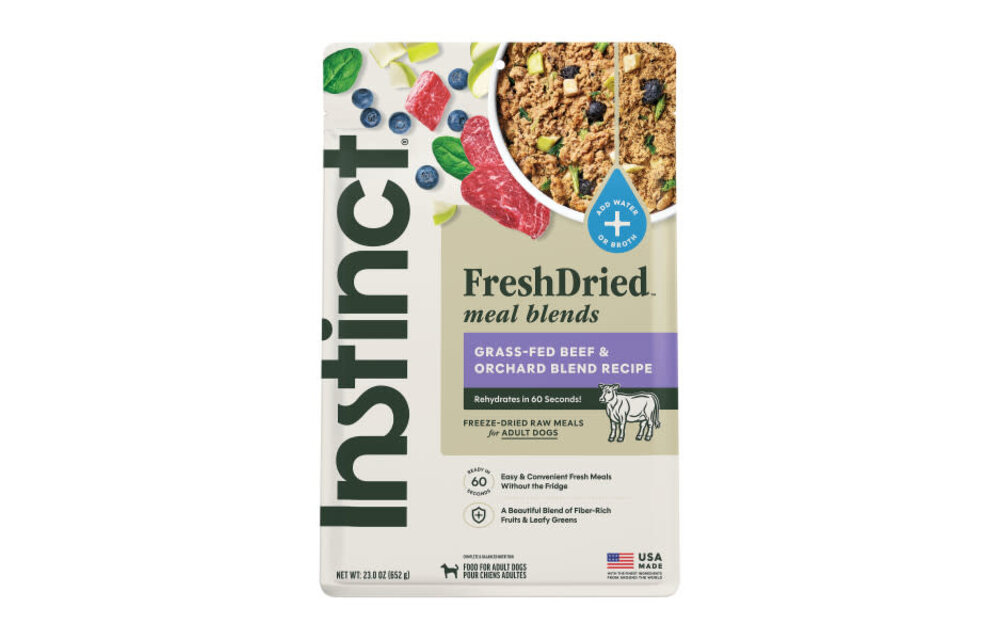Instinct Dog Fresh Dried Meal Blends Beef & Orchard 23oz