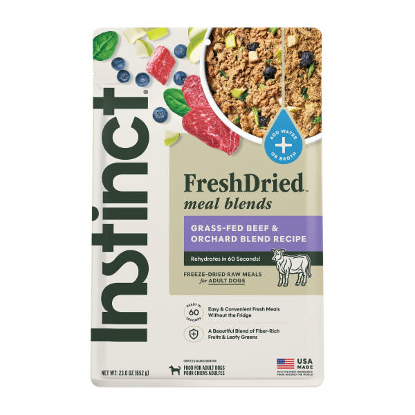 Instinct Dog Fresh Dried Meal Blends Beef & Orchard 23oz