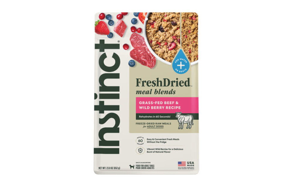 Instinct Dog Fresh Dried Meal Blends Beef & WildBerries 23oz