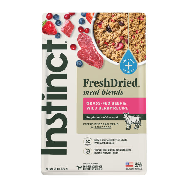 Instinct Dog Fresh Dried Meal Blends Beef & WildBerries 23oz