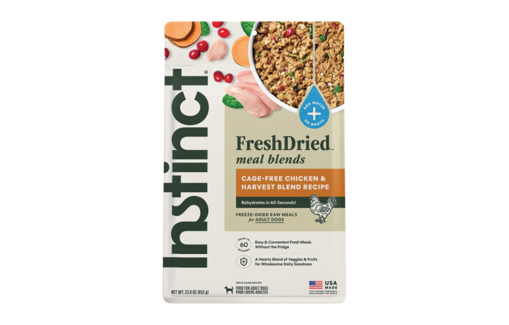 Instinct Dog Fresh Dried Meal Blends Chicken & Harvest 23oz