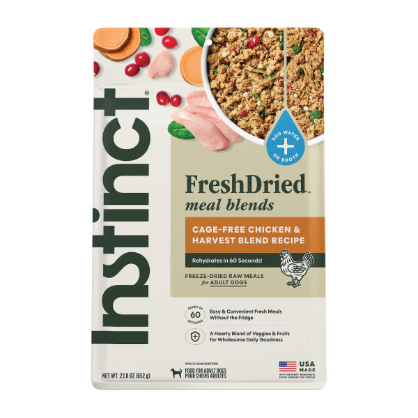 Instinct Dog Fresh Dried Meal Blends Chicken & Harvest 23oz