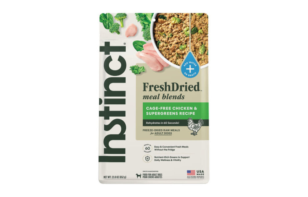 Instinct Dog Fresh Dried Meal Blends Chicken & Supergreens 23oz