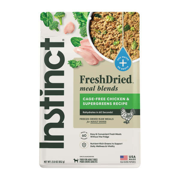 Instinct Dog Fresh Dried Meal Blends Chicken & Supergreens 23oz