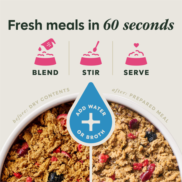 Instinct Dog Fresh Dried Meal Blends Beef & WildBerries 23oz