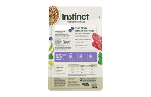Instinct Dog Fresh Dried Meal Blends Beef & Orchard 23oz