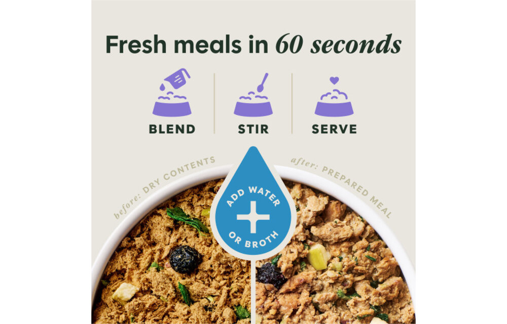 Instinct Dog Fresh Dried Meal Blends Beef & Orchard 23oz