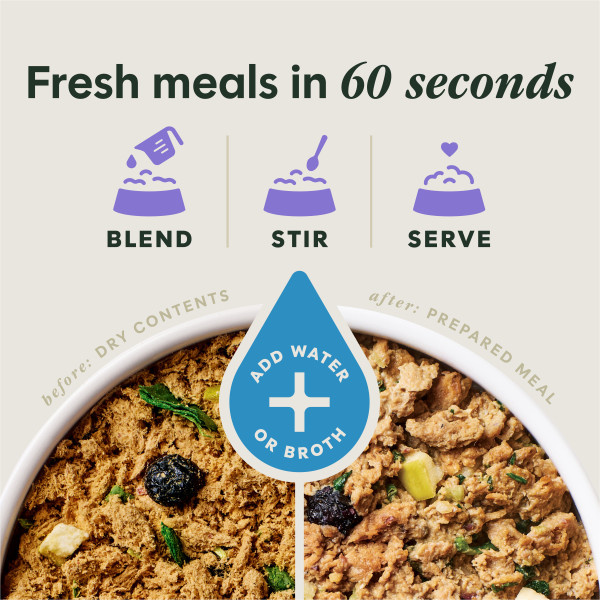 Instinct Dog Fresh Dried Meal Blends Beef & Orchard 23oz