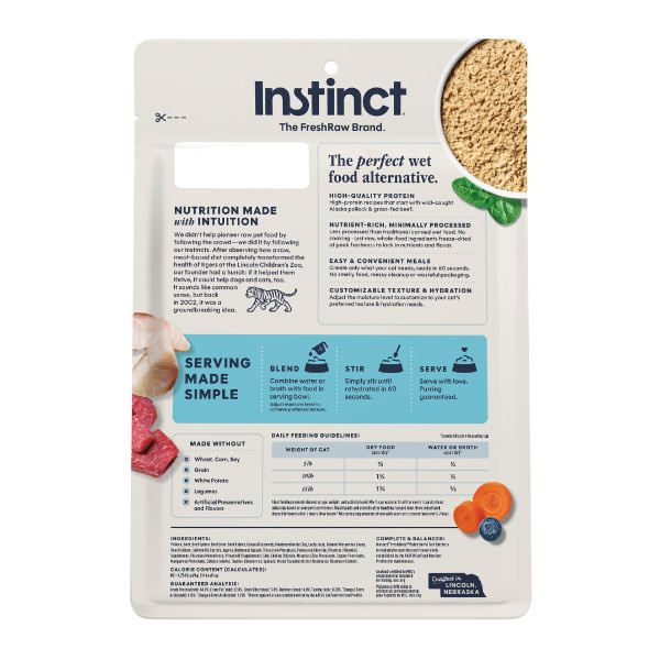 Instinct Cat Fresh Dried Pates Surf & Turf Entree 13oz