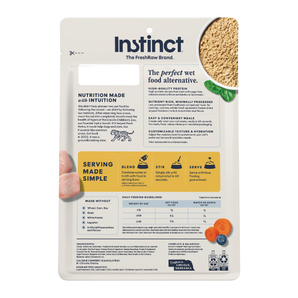 Instinct Cat Fresh Dried Pates Chicken Entree 13oz