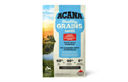 *New*Acana Dog Healthy Grains Duck w/Pumpkin 10.2kg