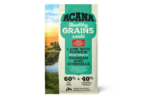 *New*Acana Dog Healthy Grains Lamb w/Pumpkin 1.8kg