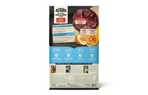 *New*Acana Dog Healthy Grains Duck w/Pumpkin 10.2kg