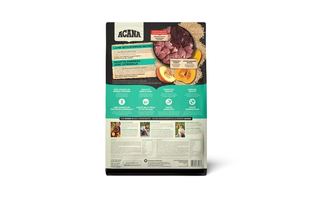 *New*Acana Dog Healthy Grains Lamb with Pumpkin 1.8kg