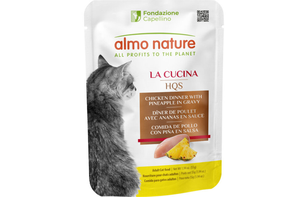 Almo La Cucina Chicken Dinner w/Pineapple 55g Pouch
