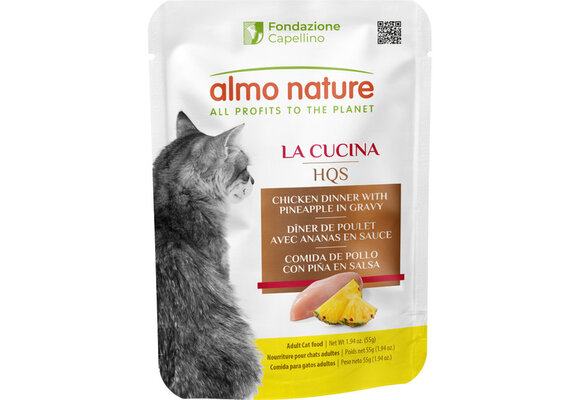 Almo La Cucina Chicken Dinner w/Pineapple 55g Pouch