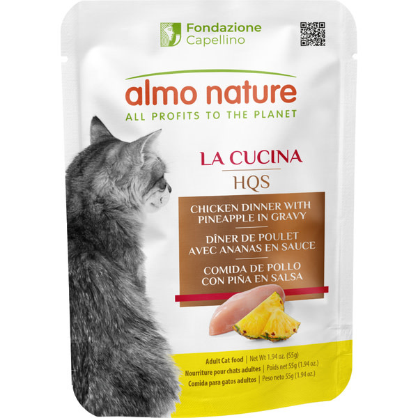 Almo La Cucina Chicken Dinner w/Pineapple 55g Pouch