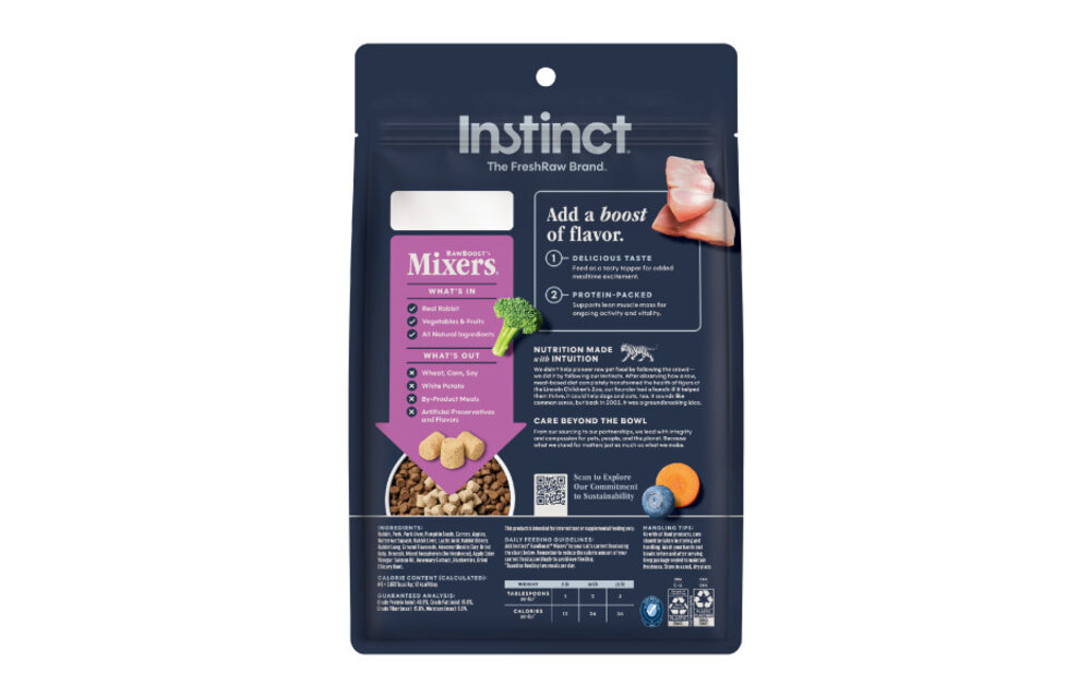 Instinct Cat Raw Boost FD Mixers Rabbit 6oz