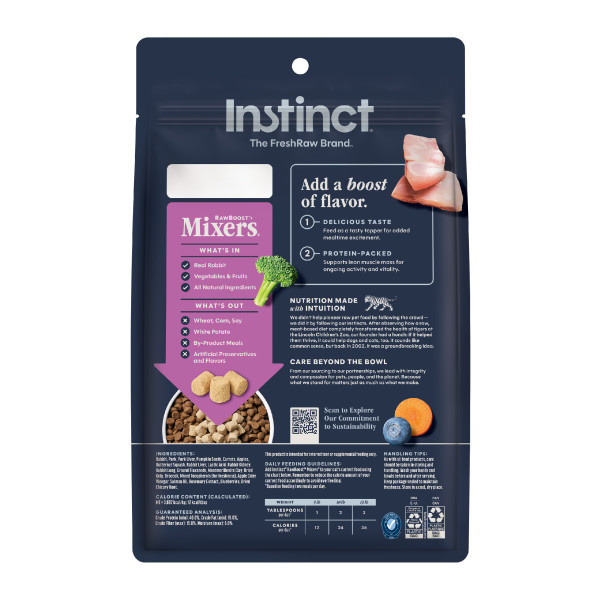 Instinct Cat Raw Boost FD Mixers Rabbit 6oz