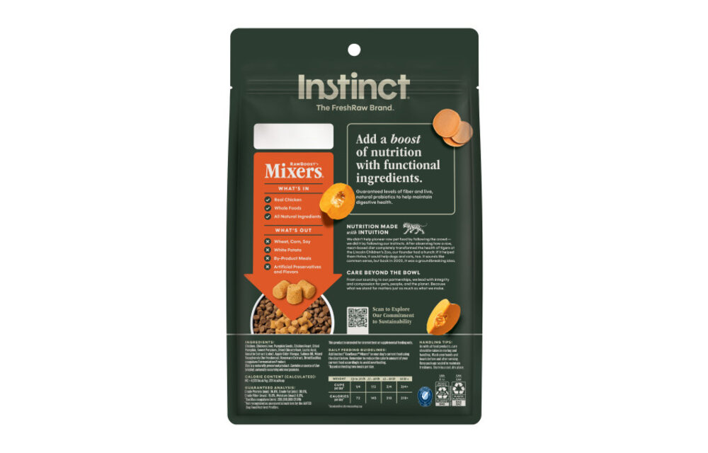 Instinct Dog Raw Boost FD Mixers Gut Health 5.5oz