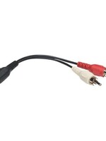 AUDIO 3.5MM FEMALE À 2RCA CABLE ADAPTER