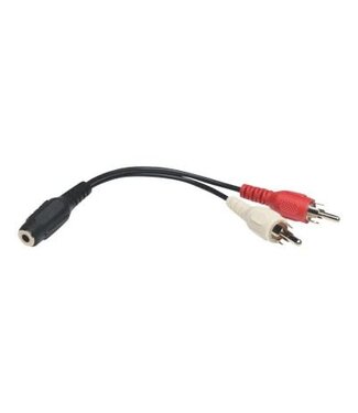 AUDIO 3.5MM FEMALE À 2RCA CABLE ADAPTER