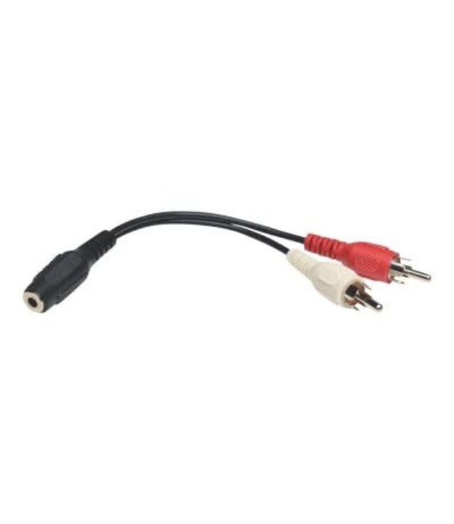 AUDIO 3.5MM FEMALE À 2RCA CABLE ADAPTER