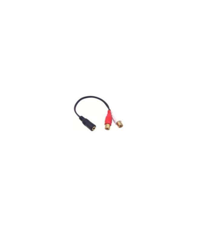 AUDIO 3.5MM FEMALE À 2RCA FEMALE CABLE ADAPTER