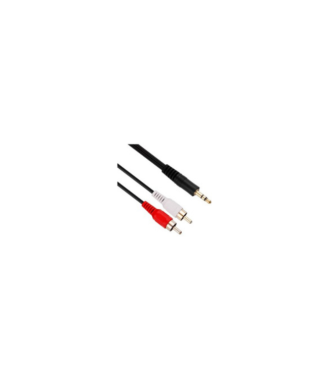 AUDIO 3.5MM STEREO À 2RCA CABLE 6 PI