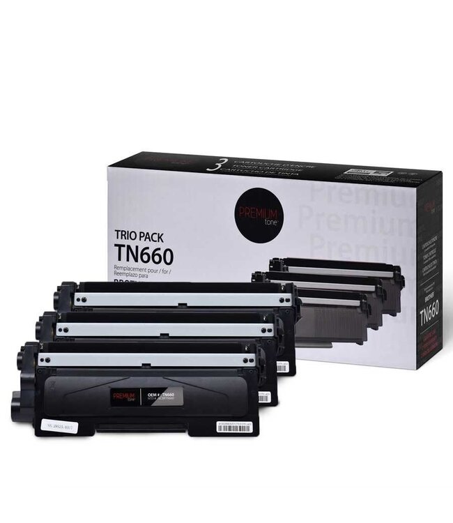 Brother TN660 Compatible Premium Tone Trio Pack