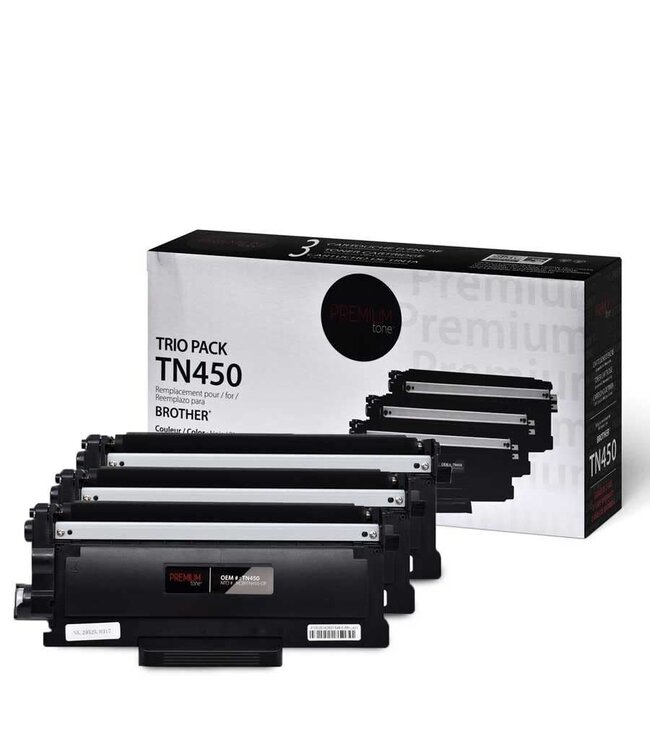 Brother TN450 Compatible Premium Tone Trio Pack