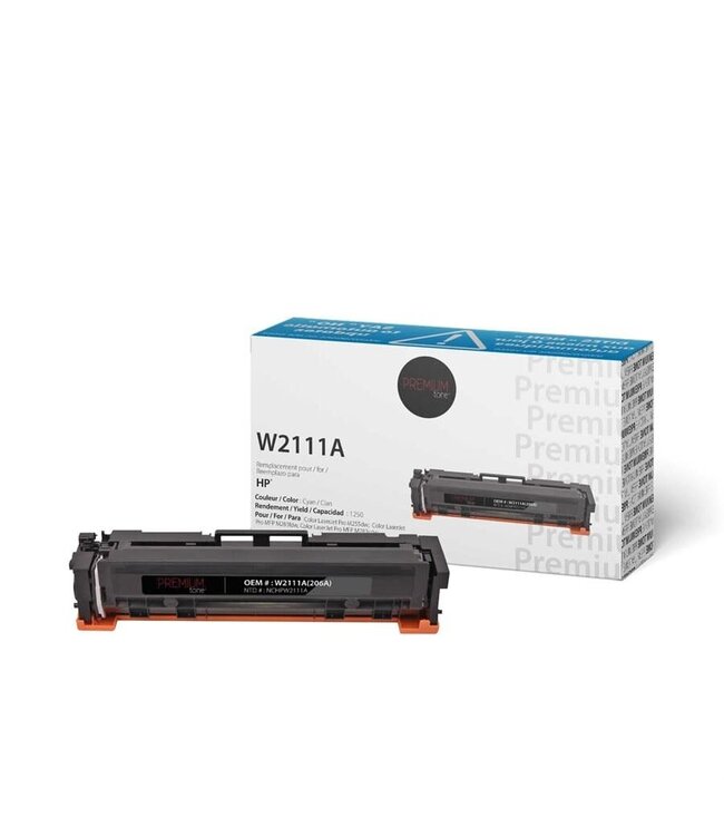 HP 206A W2111A Compatible Premium Tone Cyan