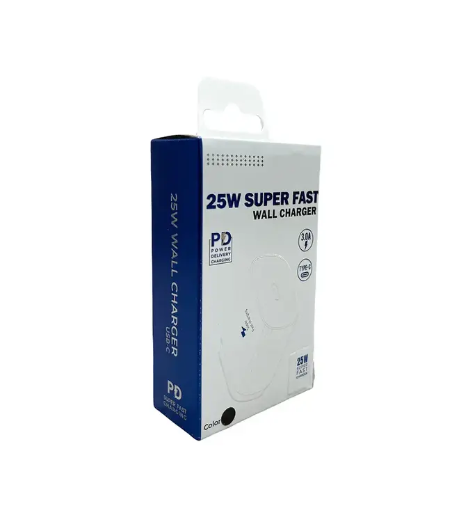 Chargeur ultra rapide (Type-C / 25 W)  Noir