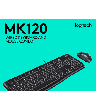 Ensemble avec clavier et souris MK120 de Logitech