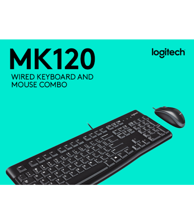 Ensemble avec clavier et souris MK120 de Logitech
