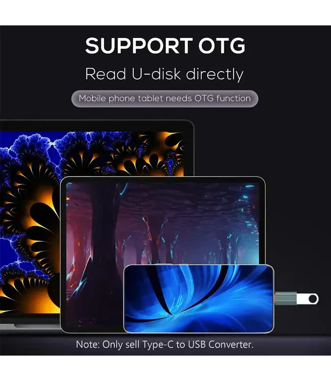 LDNIO ADAPTATEUR RAPIDE TYPE-C VERS USB FEMELLE (LC140)