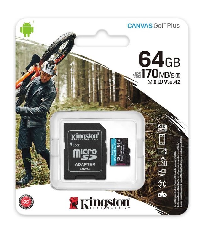 Kingston MicroSD SDCS2 64GB (170MB/s)