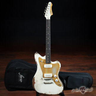 Fano Guitars Fano JM6 Oltre Lollar Alnico Pole P-90 Electric Guitar w/ Gigbag – Olympic White