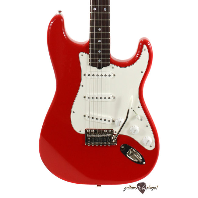 Elliott S-Series Stratocaster Guitar w/ BladeRunner Tremolo - Race Car Red