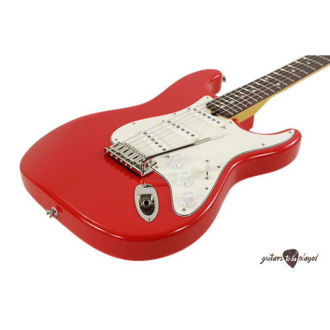 Elliott S-Series Stratocaster Guitar w/ BladeRunner Tremolo - Race Car Red