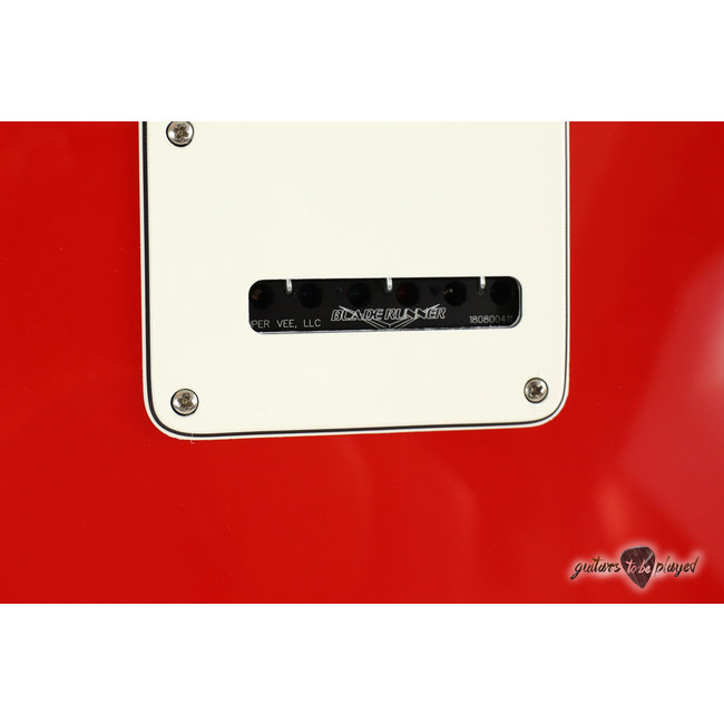 Elliott S-Series Stratocaster Guitar w/ BladeRunner Tremolo - Race Car Red