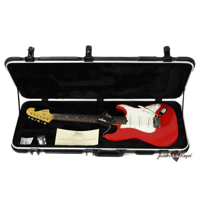 Elliott S-Series Stratocaster Guitar w/ BladeRunner Tremolo - Race Car Red