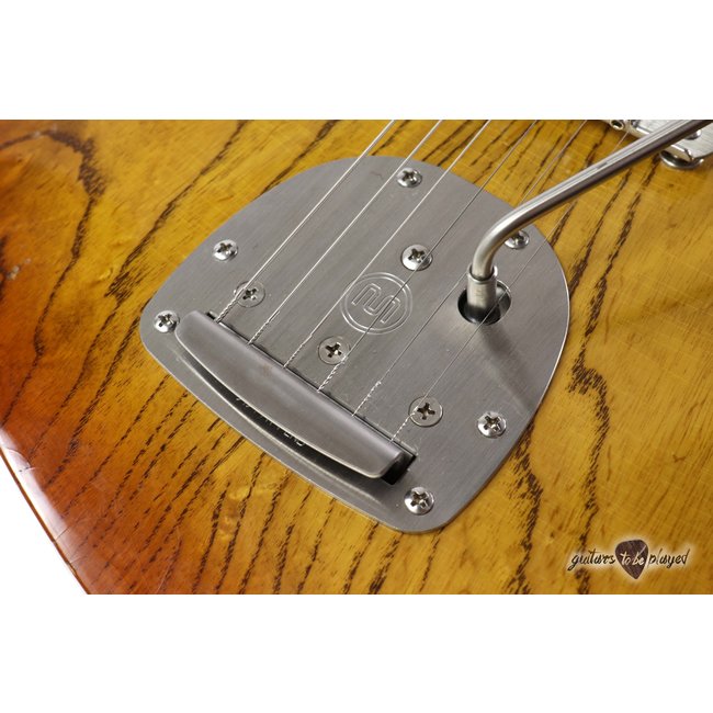 Fano GF6 Alt de Facto Semi-Hollow Swamp Ash P-90 Guitar w/ Mastery - Amber Burst