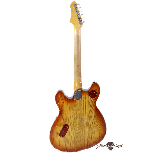 Fano GF6 Alt de Facto Semi-Hollow Swamp Ash P-90 Guitar w/ Mastery - Amber Burst