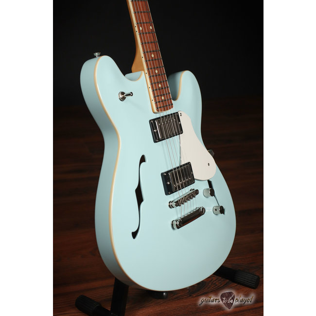 Fano GF6 Omnis Series Semi-Hollow Electric Guitar w/ Gigbag – Sonic Blue